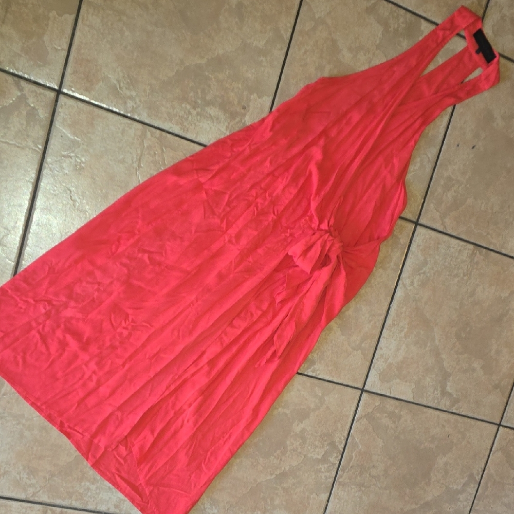 KENDALL+KYLIE Vibrant Pink Halter Dress